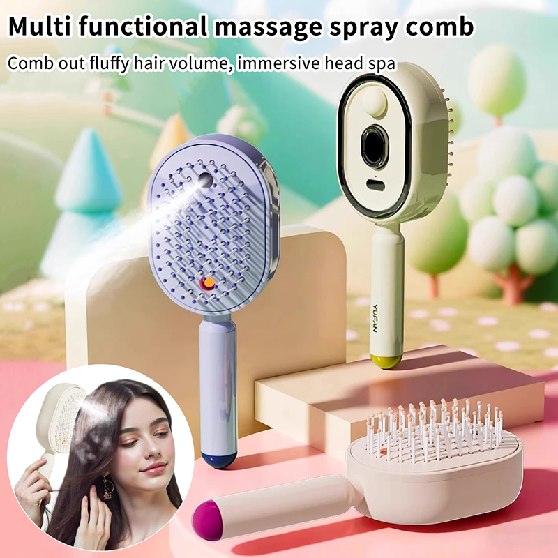 Hair Care Essence Oil Spray - Escova de Massagem Multifuncional, Massageador de