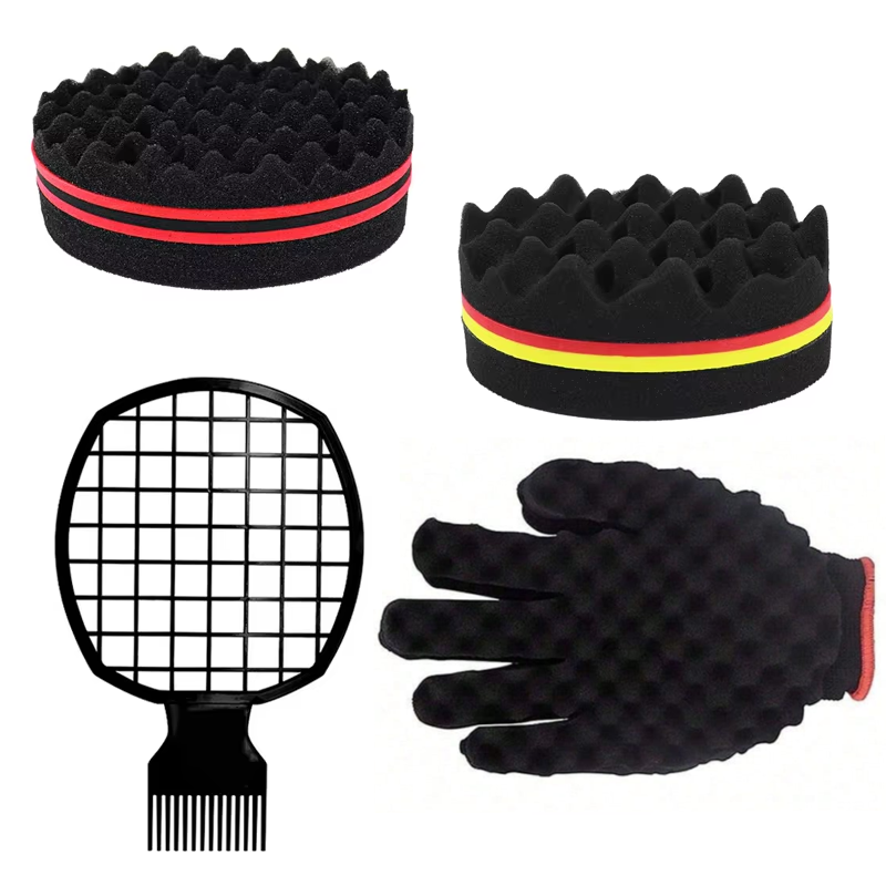 Afro Pick Comb - 2 esponjas de pente para cabelo