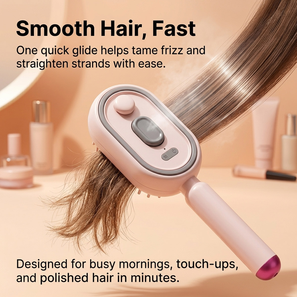 Hair Care Essence Oil Spray - Escova Elétrica Autolimpante com Spray de