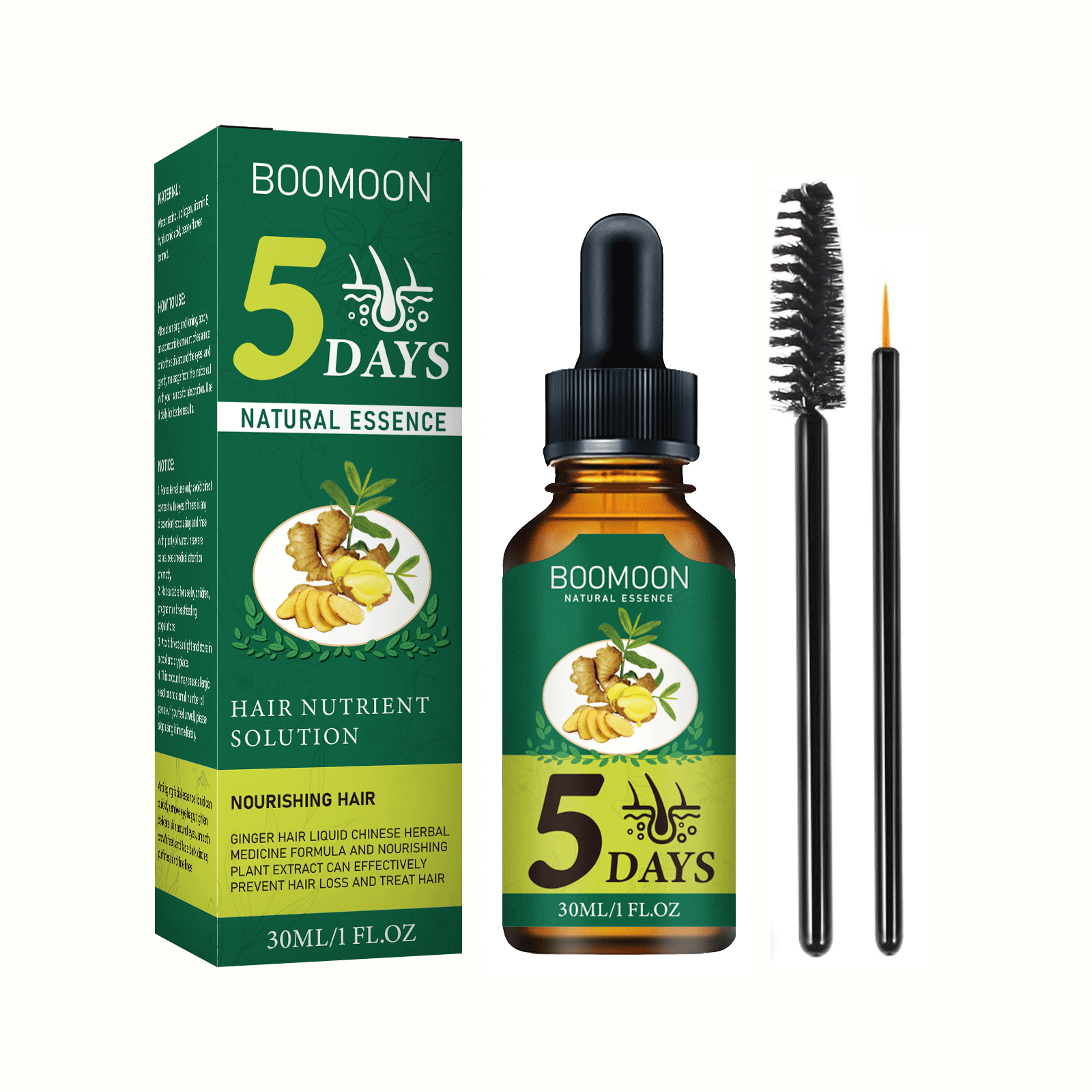 Hair Care Essential Oil Atomizing - Gengibre crescimento do cabelo essência óleo