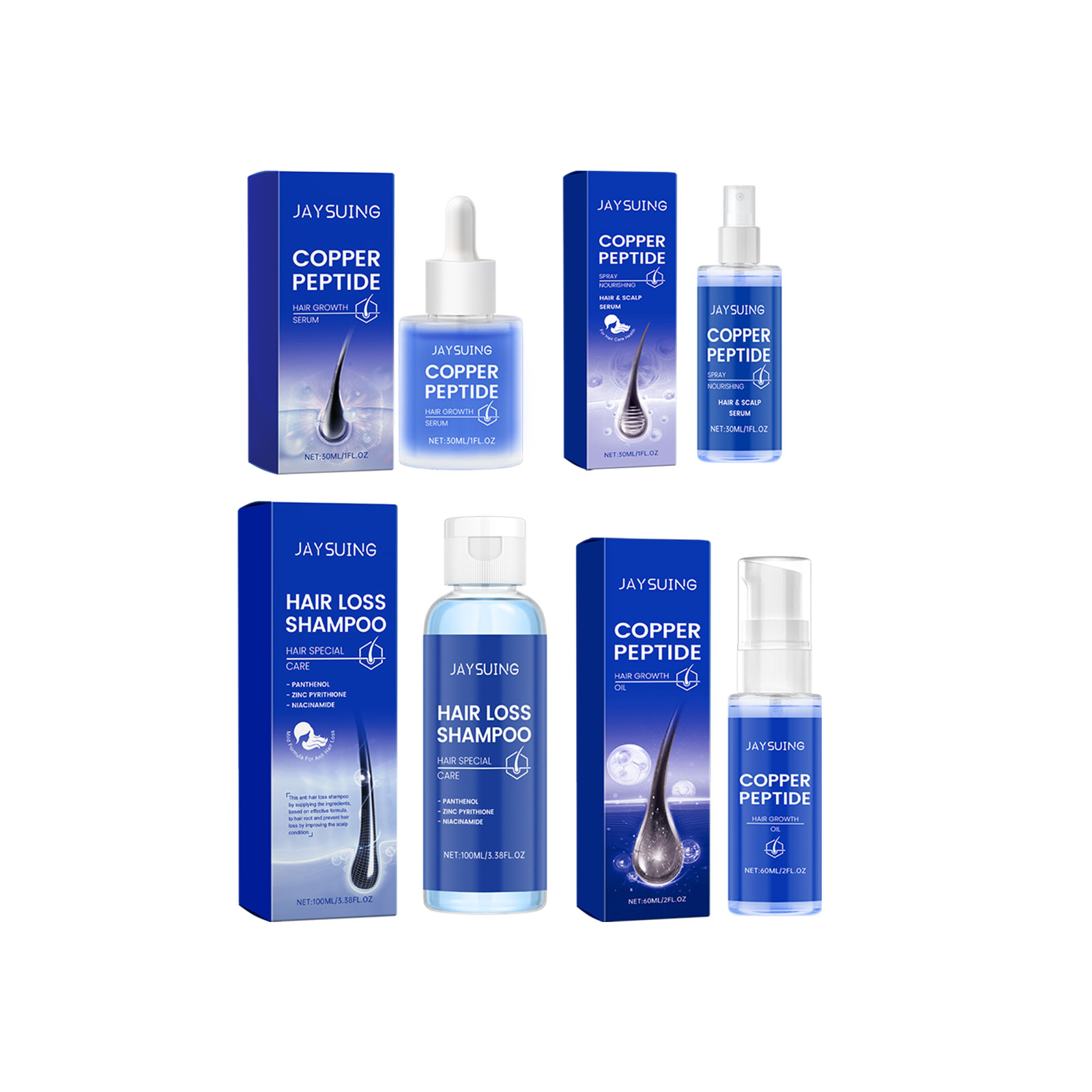 Shampoo com peptídeo de cobre, - Hair Care Essence Oil Spray avaliação e preço