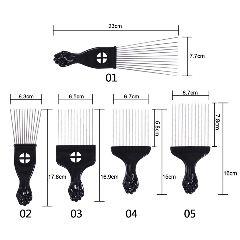 1 pçs uso do salão de beleza p - Afro Pick Comb avaliação e preço