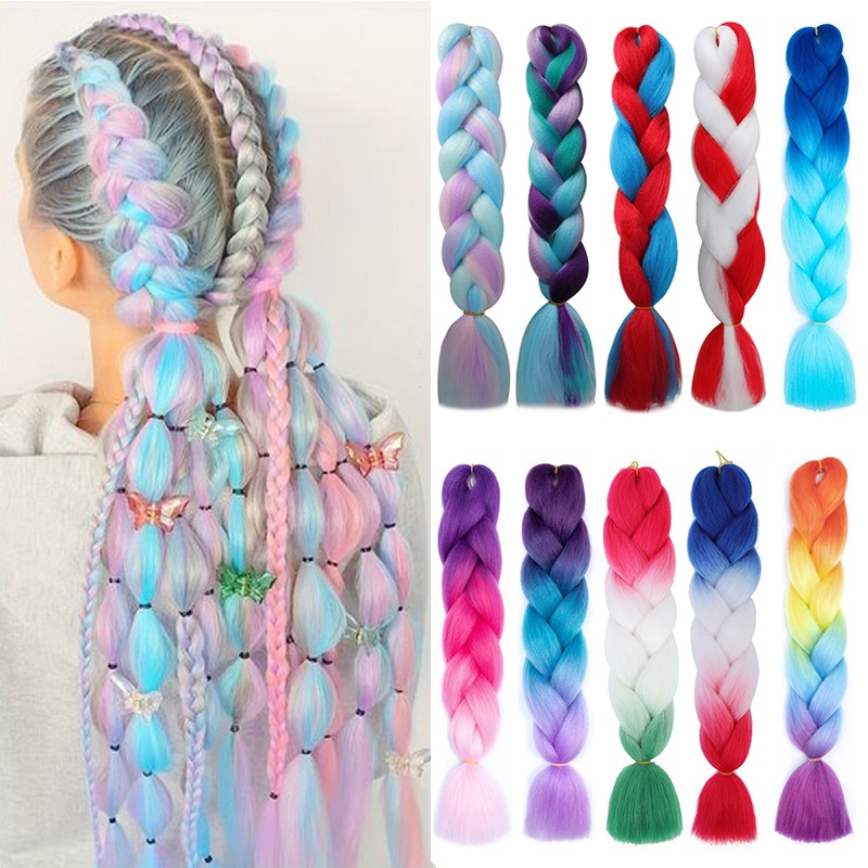 Sintético 24 Polegada tranças  - Braiding Hair Kanekalon avaliação e preço