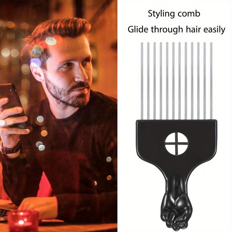 2 Pentes de Metal Afro para Mu - Afro Pick Comb avaliação e preço