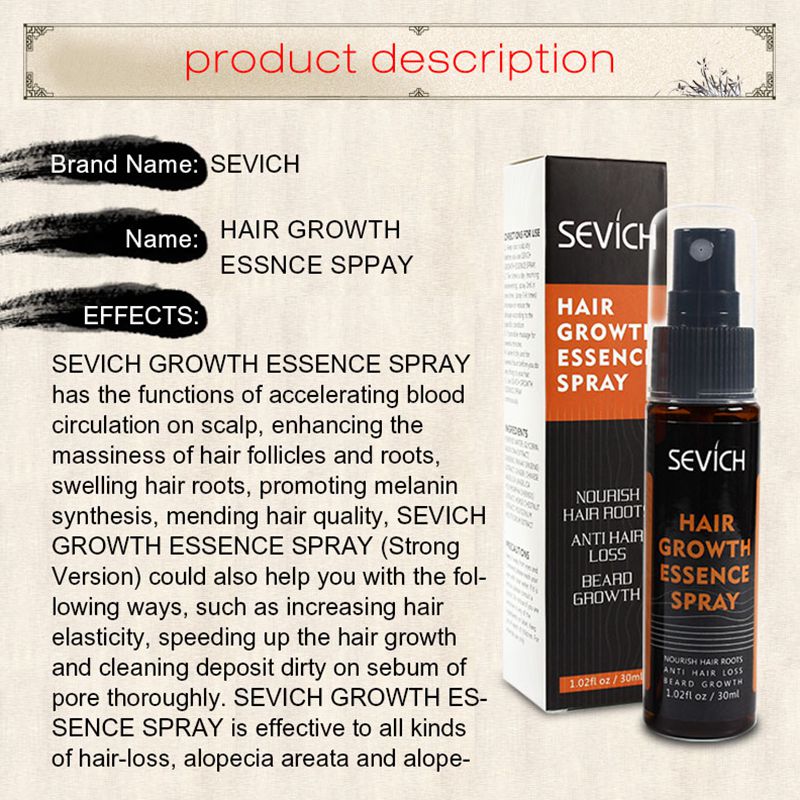 Sevich-Spray rápido do crescim - Hair Care Essence Oil Spray avaliação e preço